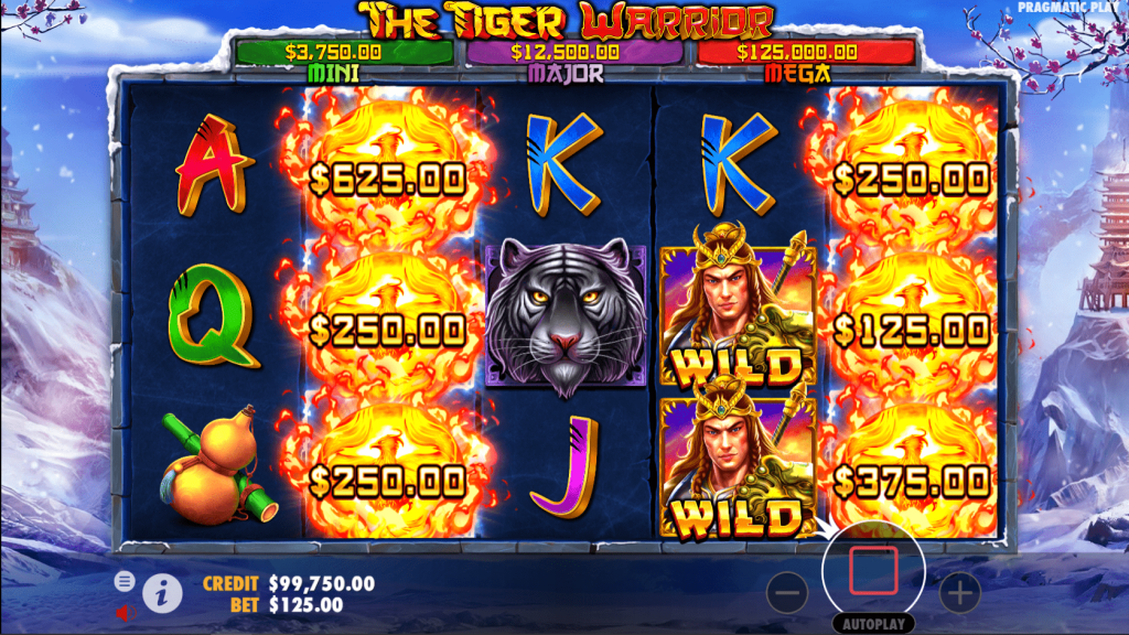 เกมสล็อตเล่นง่าย จ่ายรางวัลโบนัสสุดโหด Tiger Warrior
